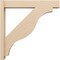 Ekena Millwork 6-in W x 34-in D x 34-in H Funston Block Rough Cedar Woodgrain TimberThane Outlooker, Primed Tan OUTUR060X34X34FST44RCPR - alternate 4